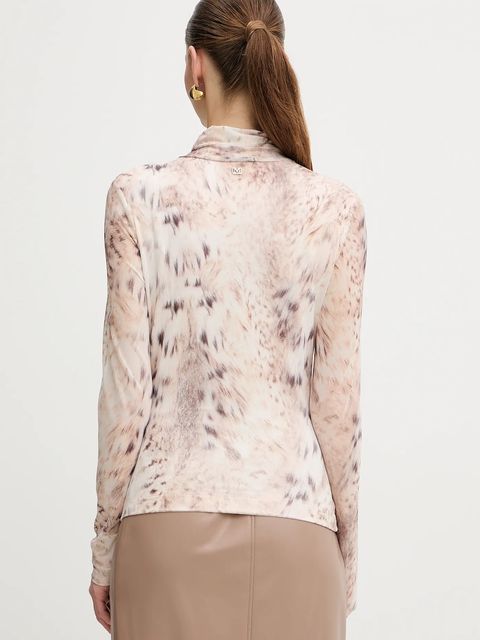 Marciano by Guess longsleeve HOLLY kolor beżowy z golfem 5BGP09 6350A