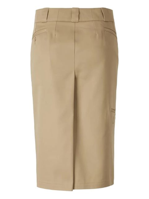 Maison Margiela tailored midi skirt - Neutrals