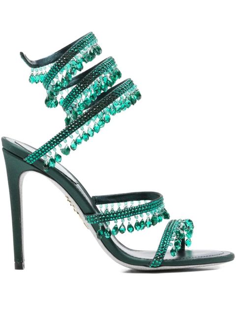 René Caovilla 105mm Chandelier sandals - Green - zdjęcie produktu nr 1