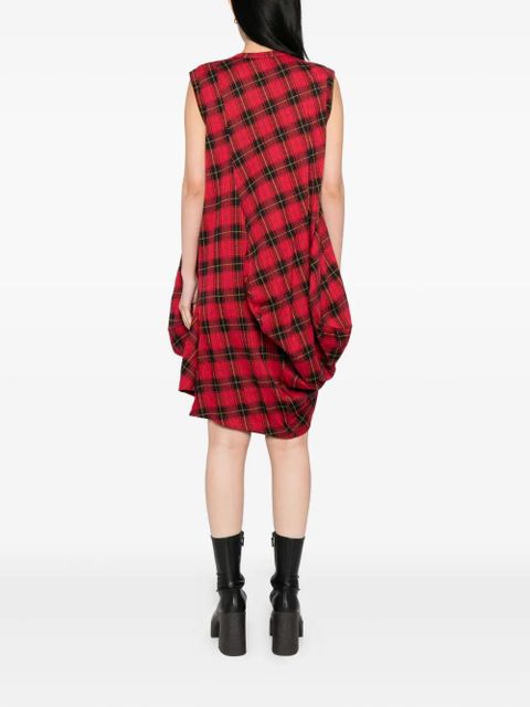 Comme Des Garçons asymmetric sleeveless dress - Red
