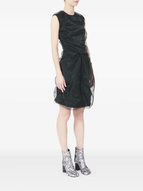 Maison Margiela sleeveless ruffled mini dress - Black