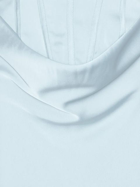 ROTATE BIRGER CHRISTENSEN corset-detail maxi dress - Blue