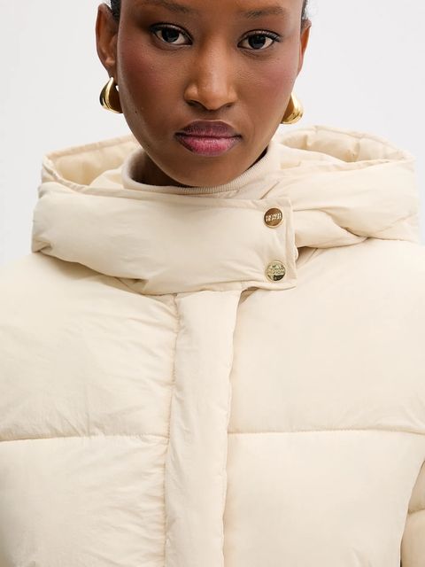 Silvian Heach kurtka GURUZETA kolor beżowy zimowa GPA25388PI