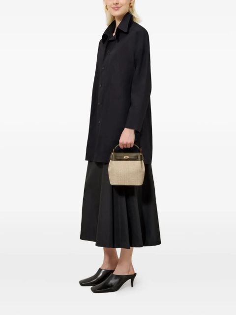 Mulberry raffia leather bucket bag - Neutrals