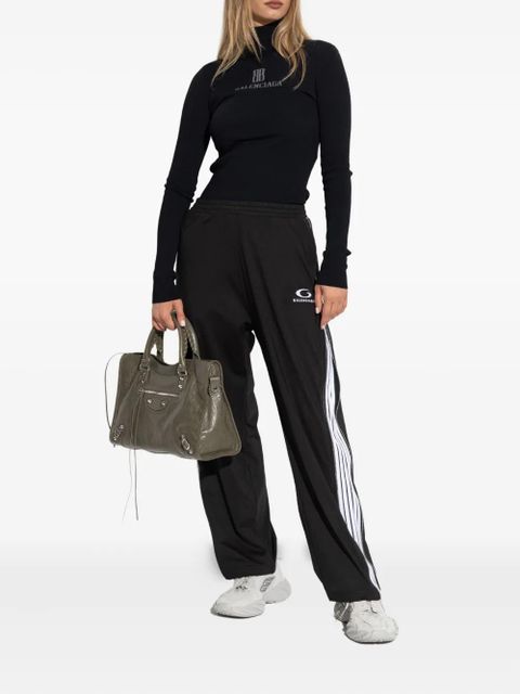 Balenciaga stripe-detail track pants - Black - zdjęcie produktu nr 2