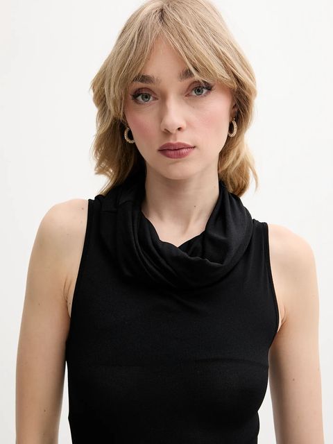 Rick Owens Lilies sukienka kolor czarny mini dopasowana LI01E4523CVI