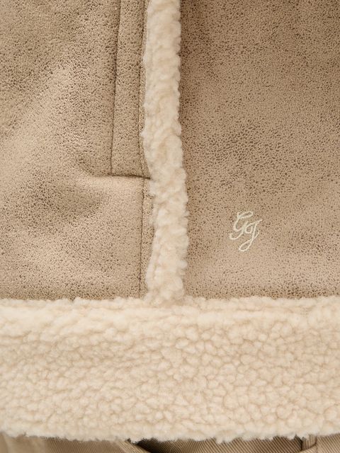 Guess Jeans kurtka kolor beżowy przejściowa W5BL13 W1862