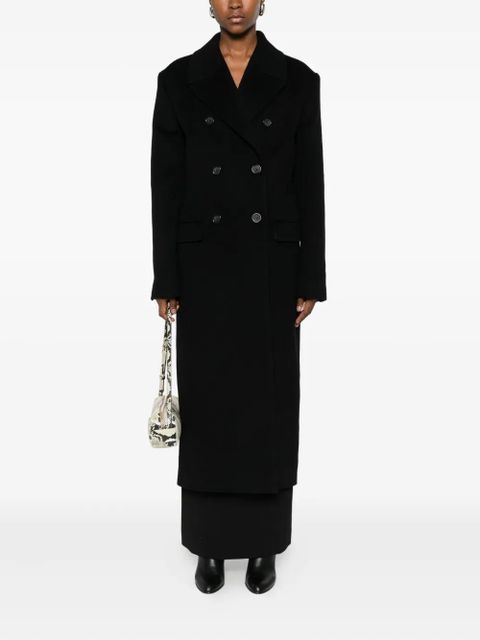 TOTEME double-breasted coat - Black