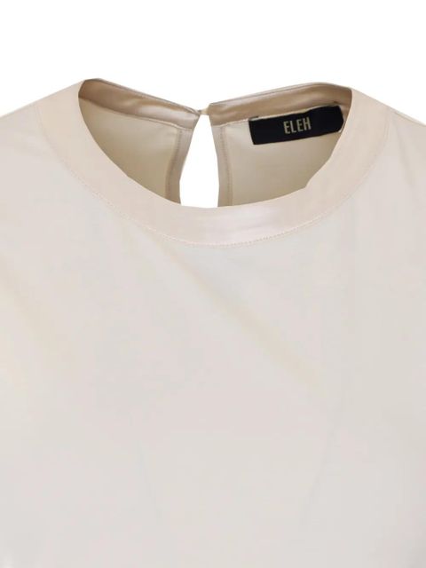 Eleh crew-neck sleeveless top - White
