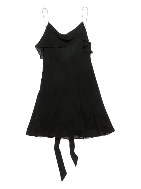 Acne Studios ruffled bow-tie dress - Black - zdjęcie produktu nr 1