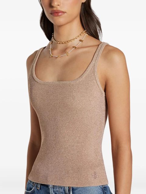 Aje embroidered-logo tank top - Pink