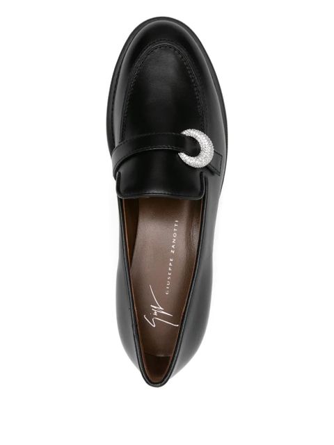 Giuseppe Zanotti leather loafers - Black