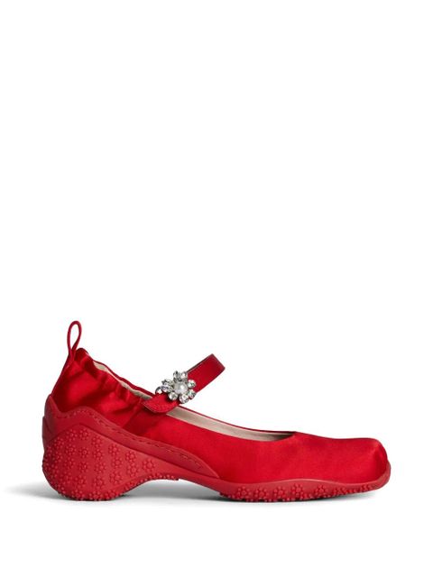 Simone Rocha crystal-embellishment pumps - Red - zdjęcie produktu nr 1