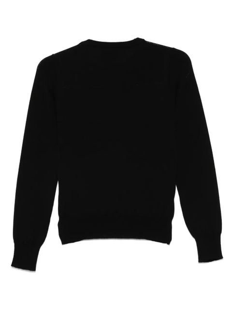 Coperni clip-detail fine-knit jumper - Black - zdjęcie produktu nr 2