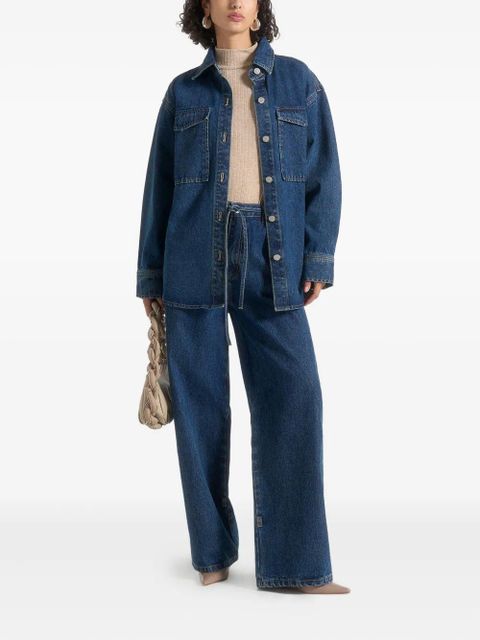 Manière De Voir Joy pocket button overshirt - Blue - zdjęcie produktu nr 2