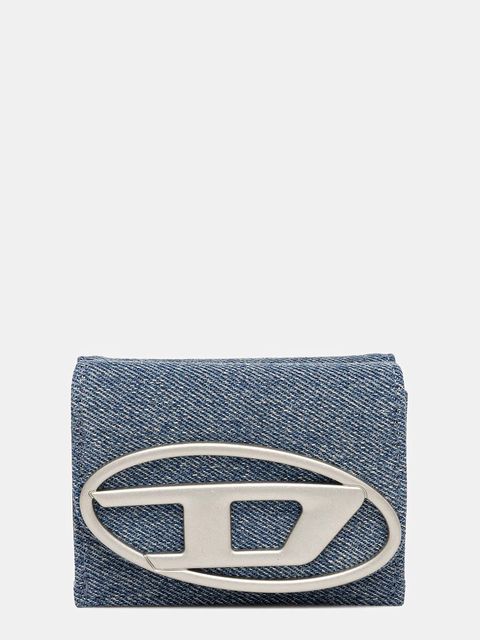 Diesel portfel 1DR 1DR TRI FOLD COIN XS II damski kolor niebieski X09887.P1730 - zdjęcie produktu nr 1