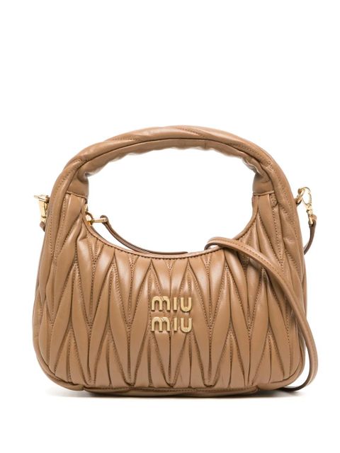 Miu Miu Wander matelassé shoulder bag - Brown - zdjęcie produktu nr 1