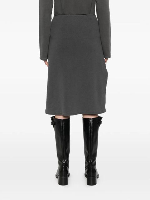 OUR LEGACY Picnic scalloped-trim midi skirt - Grey