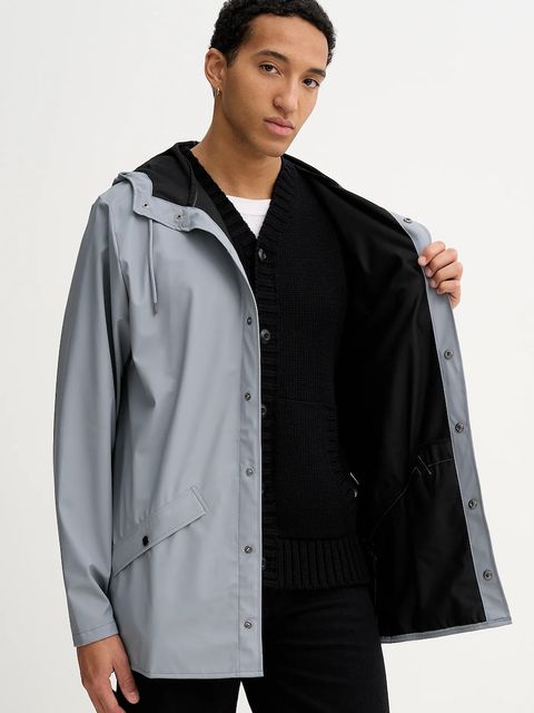 Rains kurtka 12010 Jacket W3 kolor szary przejściowa 12010