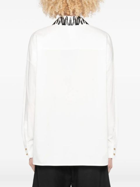 Max Mara embellished-collar shirt - White