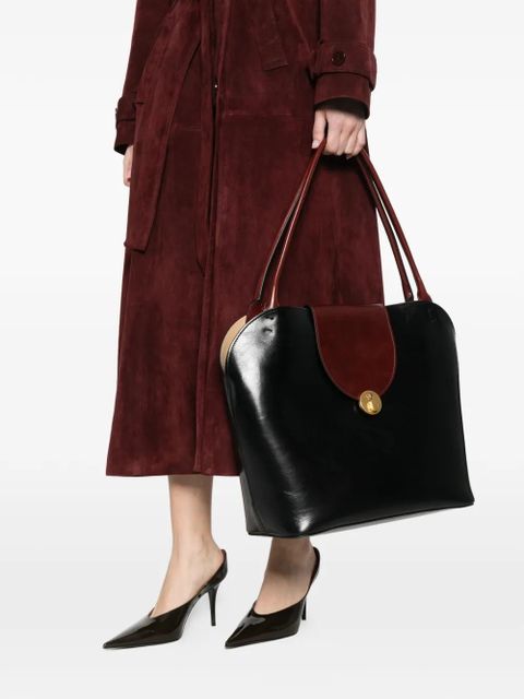 Versace large leather shoulder bag - Black - zdjęcie produktu nr 2