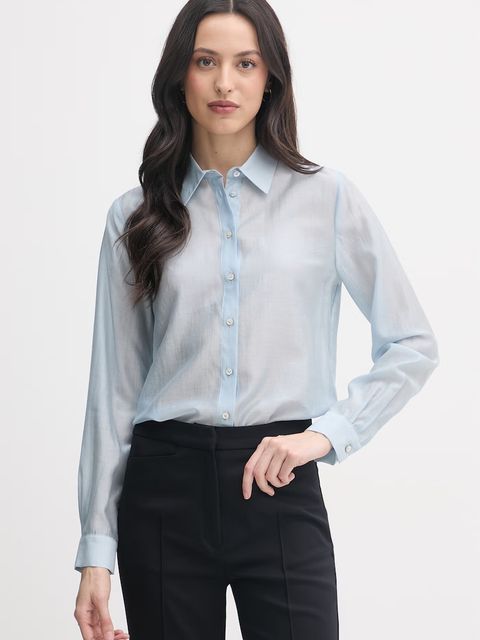 United Colors of Benetton koszula damska z lyocellem - zdjęcie produktu nr 2