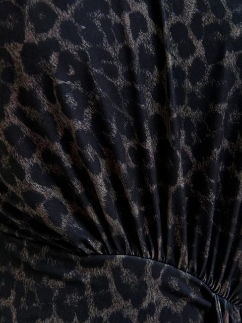 Essentiel Antwerp Imortel turtleneck leopard-print mini dress - Black - zdjęcie produktu nr 2