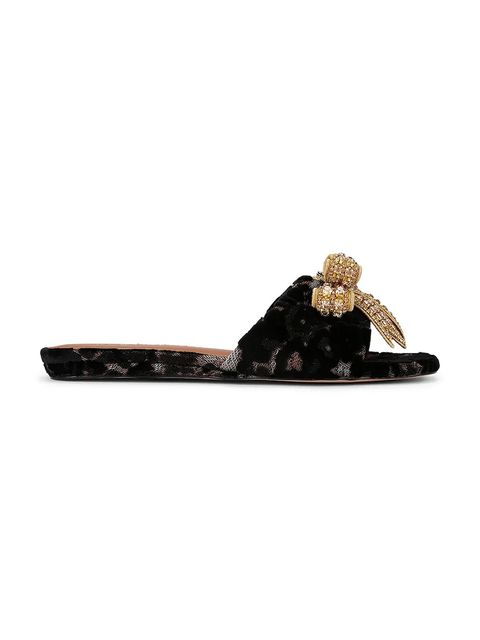 Kurt Geiger London klapki Kensington Bow Flat Sdl damskie kolor czarny 655735689 - zdjęcie produktu nr 1