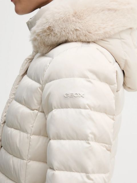 Geox kurtka puchowa BETTANIE kolor beżowy zimowa W5626H T3122 - zdjęcie produktu nr 2