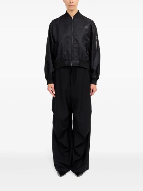 MM6 Maison Margiela numbers-print bomber jacket - Black - zdjęcie produktu nr 2