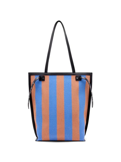 Proenza Schouler North South Days striped canvas tote bag - Blue