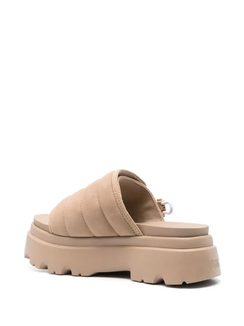 UGG Callie suede platform slides - Neutrals
