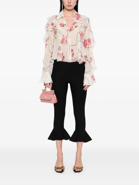 Blumarine floral shirt - Neutrals
