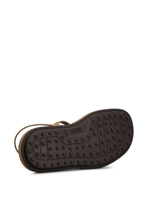 Tod's leather sandals - Brown - zdjęcie produktu nr 2