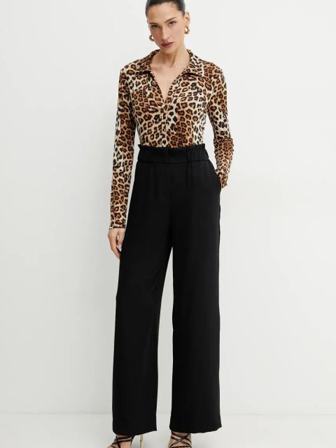 Morgan bluzka TUFUS damska kolor beżowy wzorzysta TUFUS