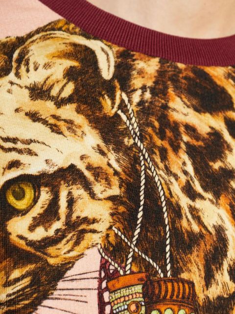 ETRO animal print sweatshirt - Red