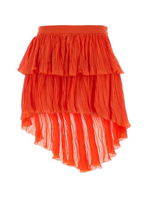 Blumarine tiered mini skirt - Orange - zdjęcie produktu nr 1