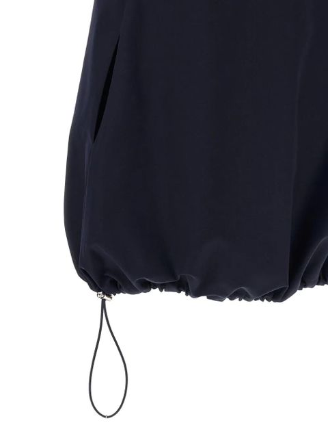 Prada triangle-logo half-zip dress - Blue