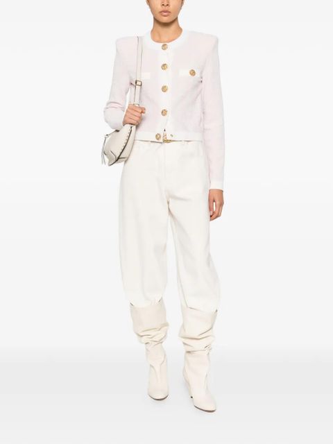 Balmain light tweed button cardigan - Pink