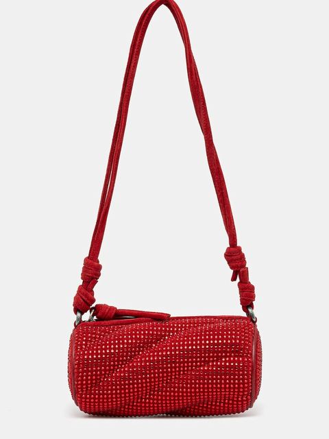 Fiorucci torebka zamszowa Suede Rhinestone Micro Mella kolor czerwony U01FMASL005LE05RD01 - zdjęcie produktu nr 1