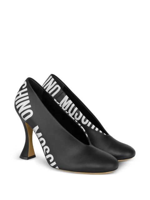 Moschino logo-print pumps - Black - zdjęcie produktu nr 2