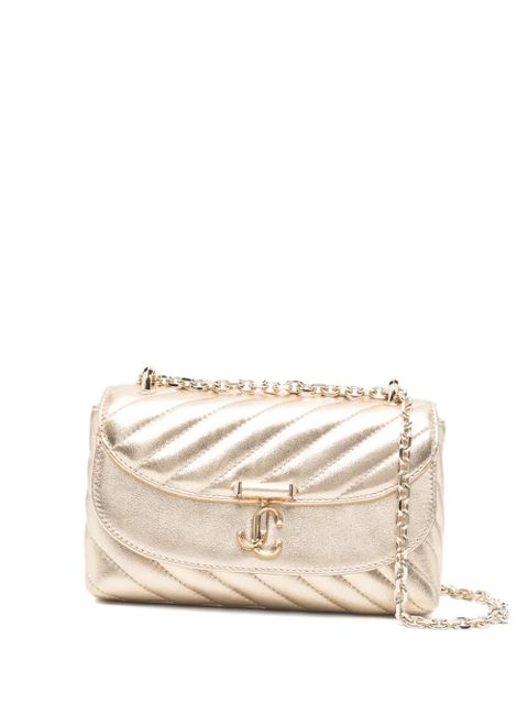 Jimmy Choo Curve quilted chain shoulder bag - Yellow - zdjęcie produktu nr 1