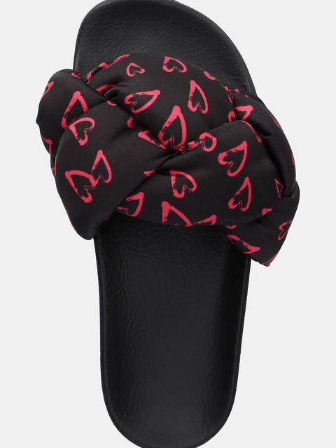 Love Moschino klapki damskie kolor czarny JA28312G0MIW100C