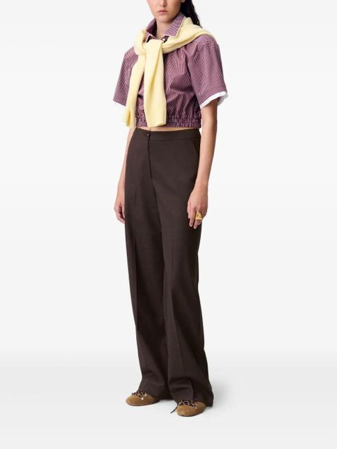 Claudie Pierlot wide-leg trousers - Brown