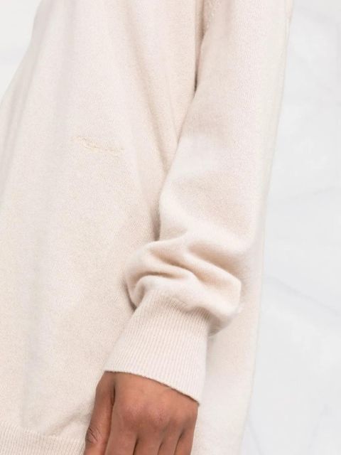 Marni knitted V-neck long-sleeve jumper - Neutrals