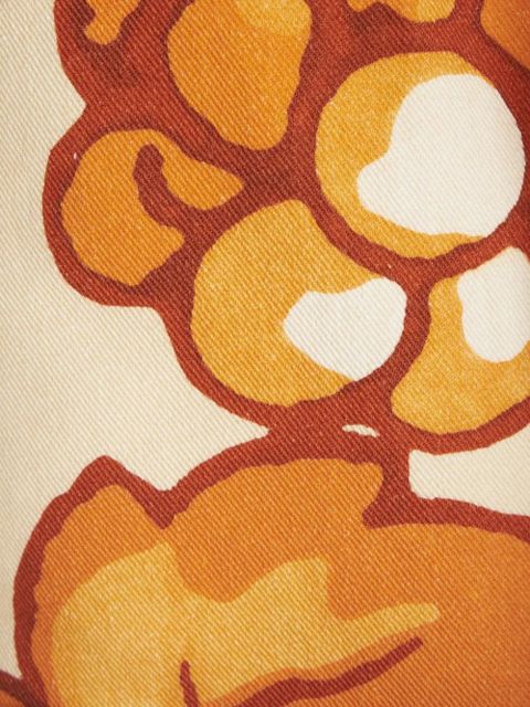 ETRO Berry-print denim shorts - Orange