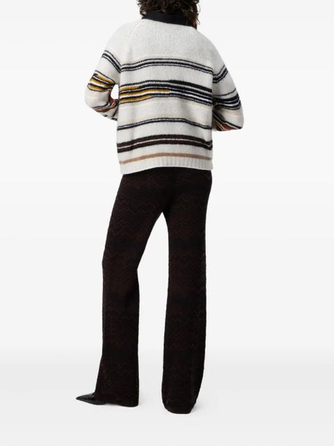 Missoni zigzag-pattern flared trousers - Brown - zdjęcie produktu nr 2