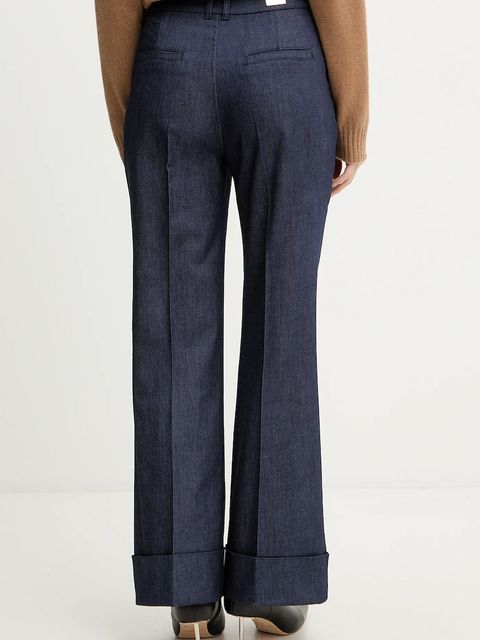 Marciano by Guess spodnie damskie kolor granatowy dzwony high waist 5YPA05 7457A