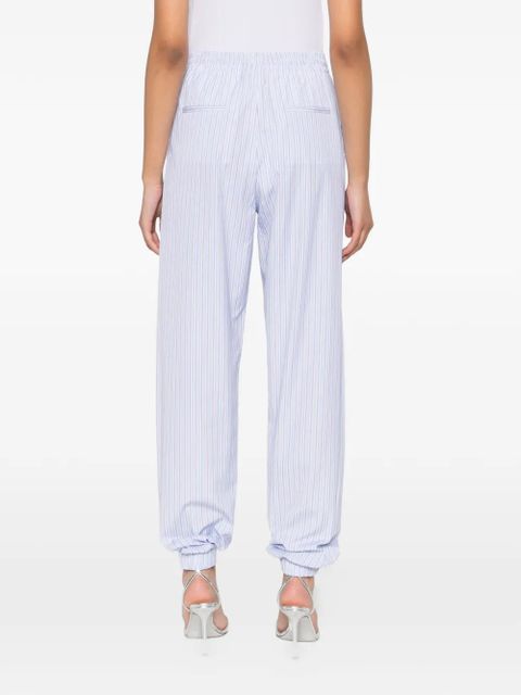The Attico stripe pull trousers - White
