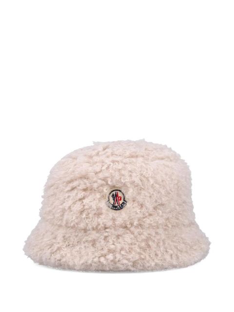 Moncler textured bucket hat - Neutrals - zdjęcie produktu nr 1
